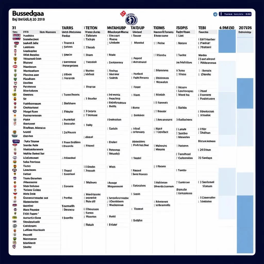 Lịch thi đấu Bundesliga Đức