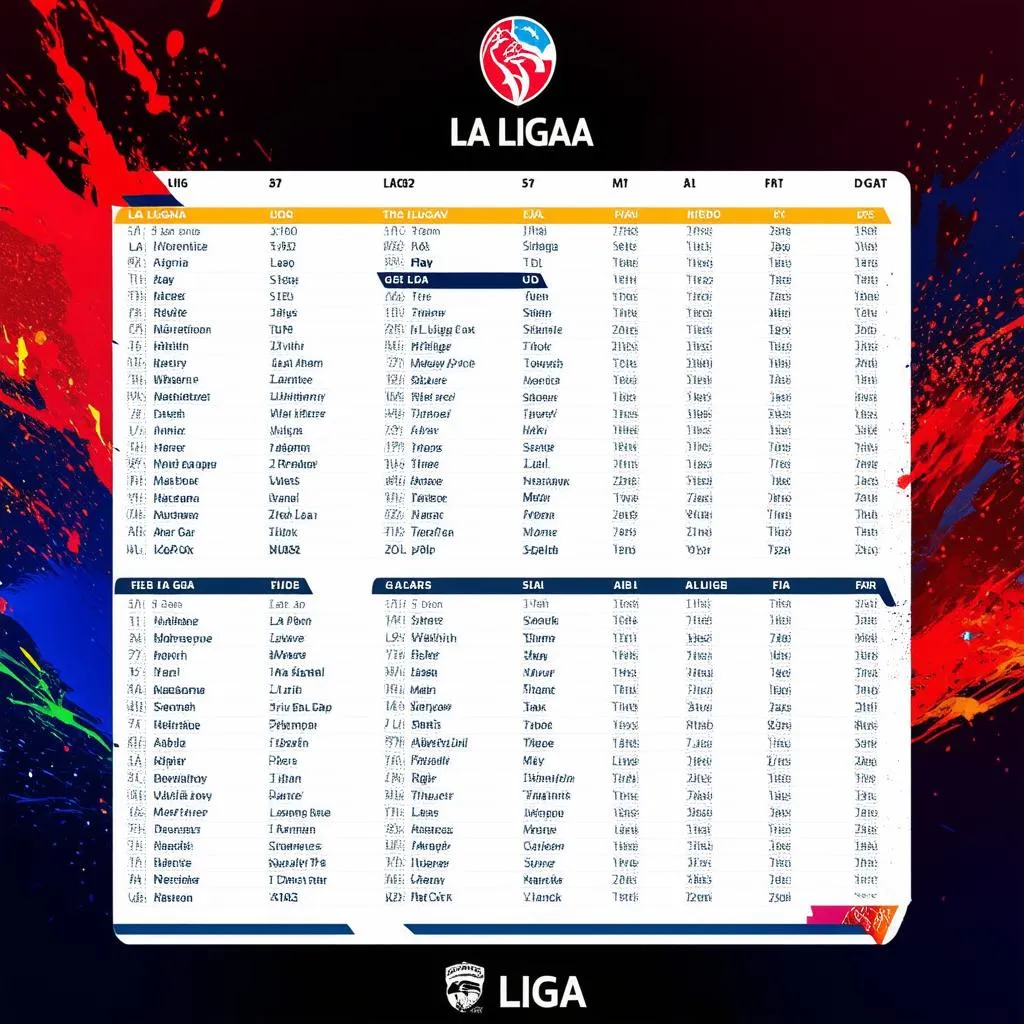 Lịch thi đấu La Liga