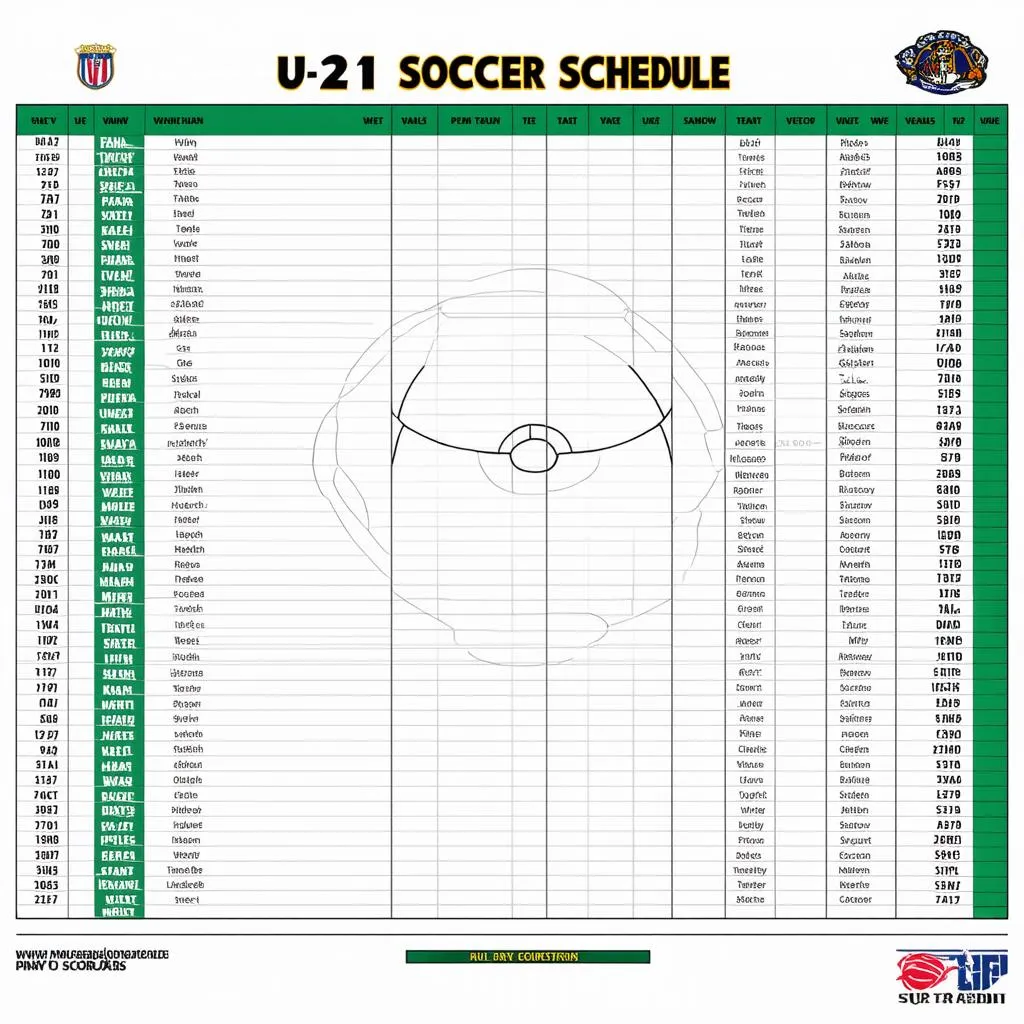 Lịch thi đấu U21