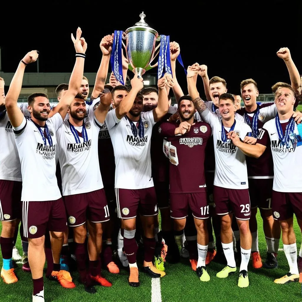 Manly United FC Champions Celebration