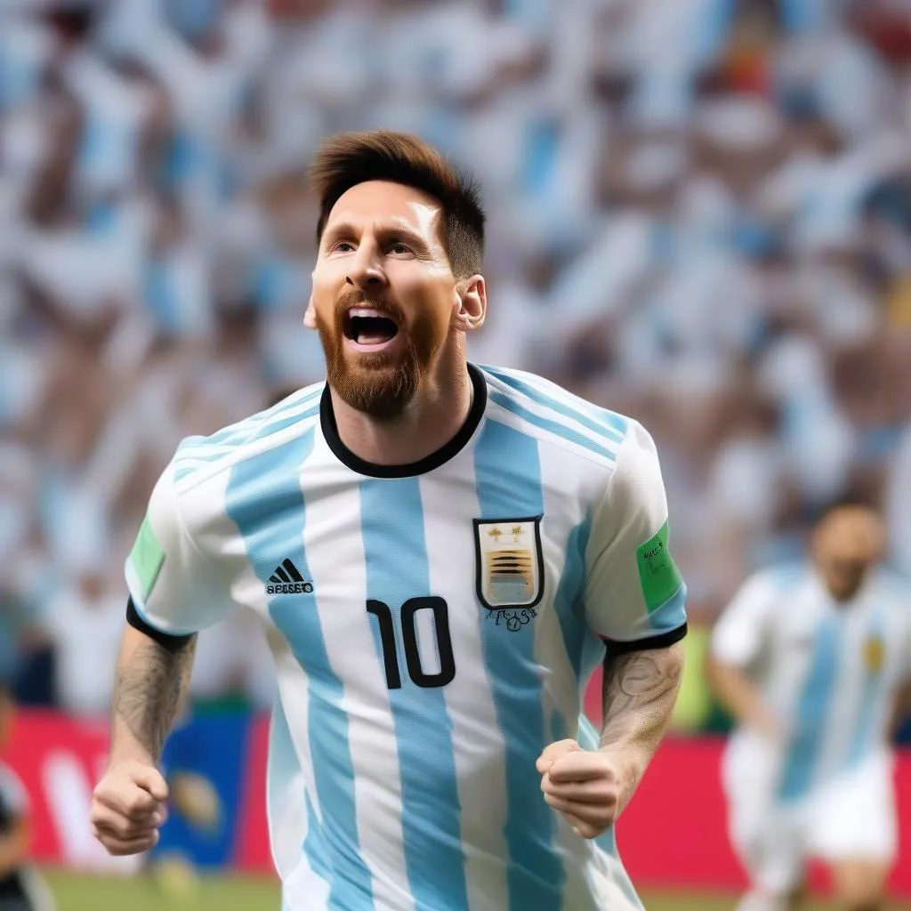 Áo đấu Messi sân nhà Argentina