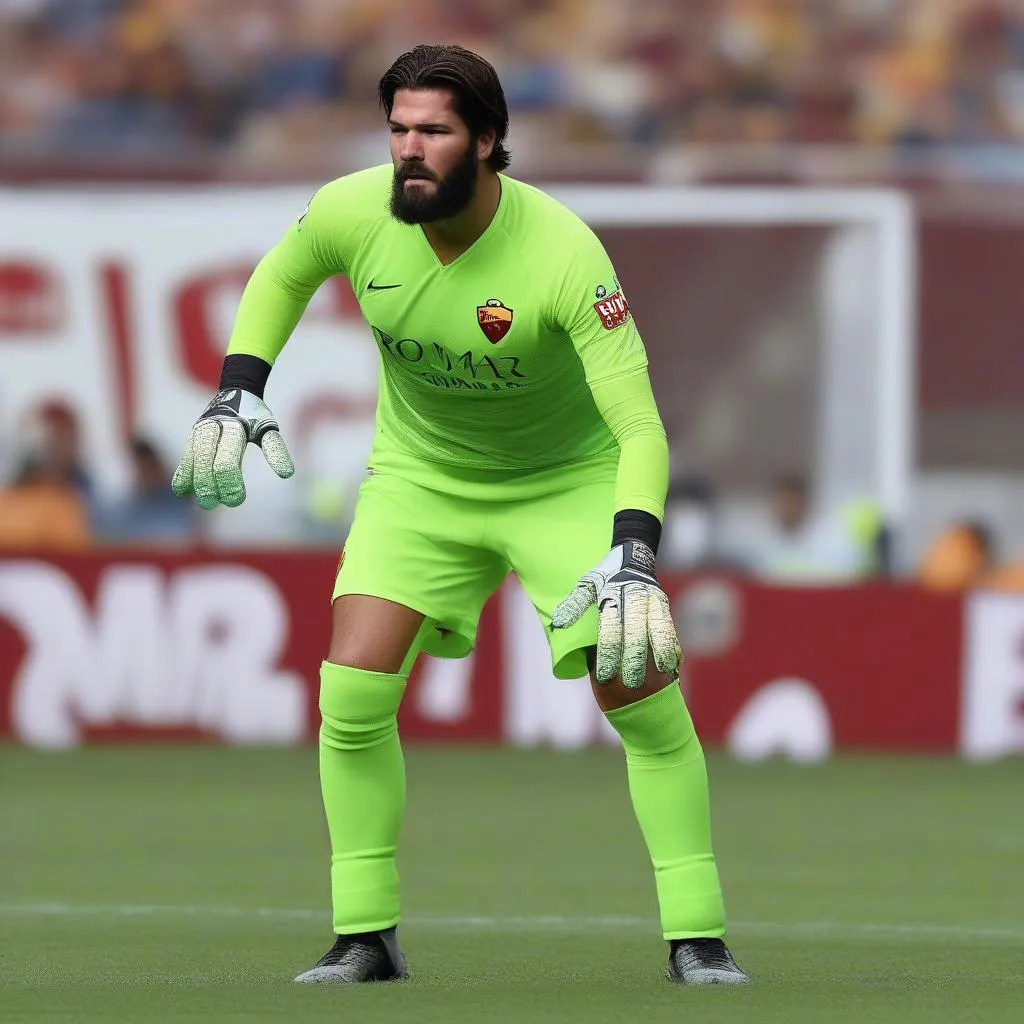 Alisson Becker, thủ môn người Brazil của AS Roma, được đánh giá cao về tài năng và phong độ ấn tượng trong năm 2017