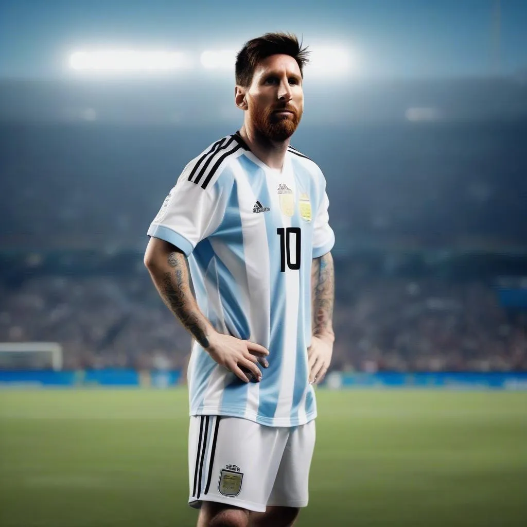 Hình ảnh Lionel Messi, huyền thoại bóng đá của mọi thời đại