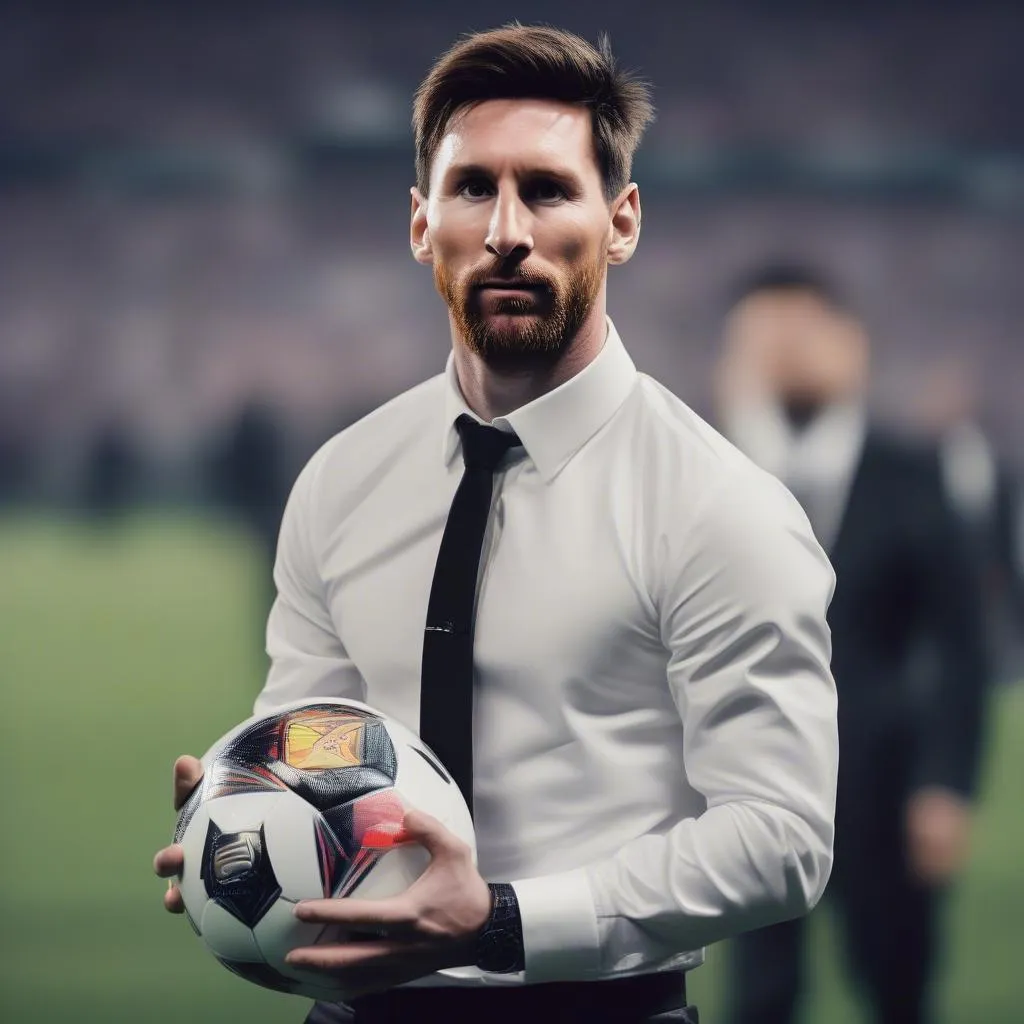 Hình ảnh Lionel Messi với phong cách nghệ thuật