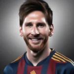 Ảnh thẻ Messi: Hình ảnh "Messi Bống" trên thẻ cầu thủ, "La Pulga" với khuôn mặt hiền lành, nụ cười rạng rỡ, tỏa ra một năng lượng tích cực.