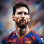 Bức tranh vẽ Messi đẹp