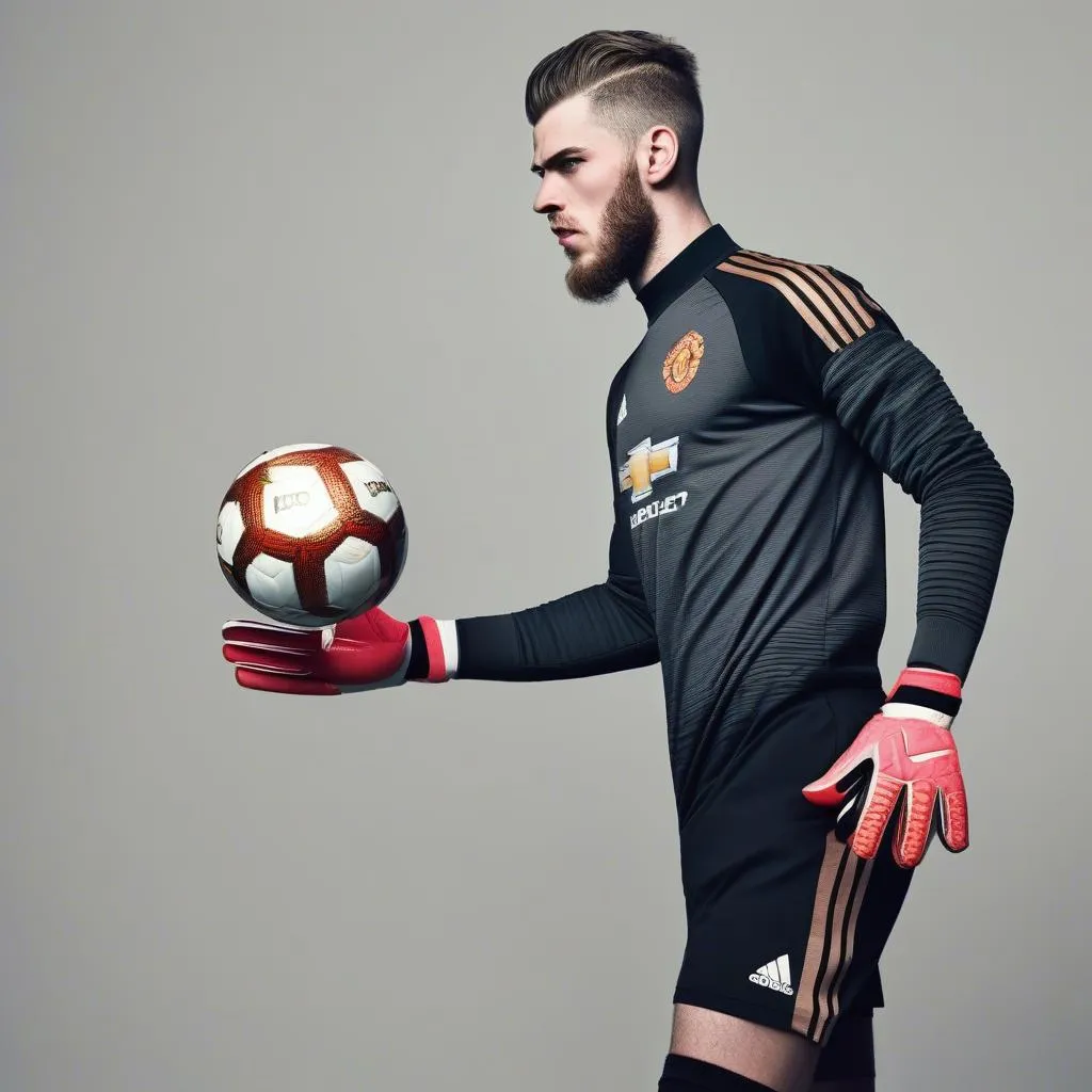 De Gea trong trang phục thủ môn "ngầu lòi" của Manchester United