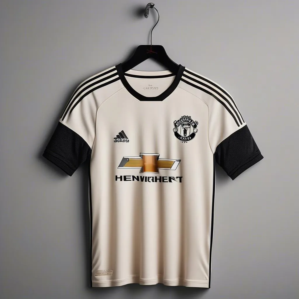 Áo thủ môn Manchester United 2019 với logo và các chi tiết độc đáo