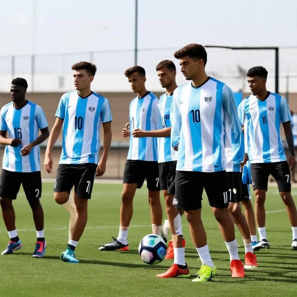 Argentina U17 training