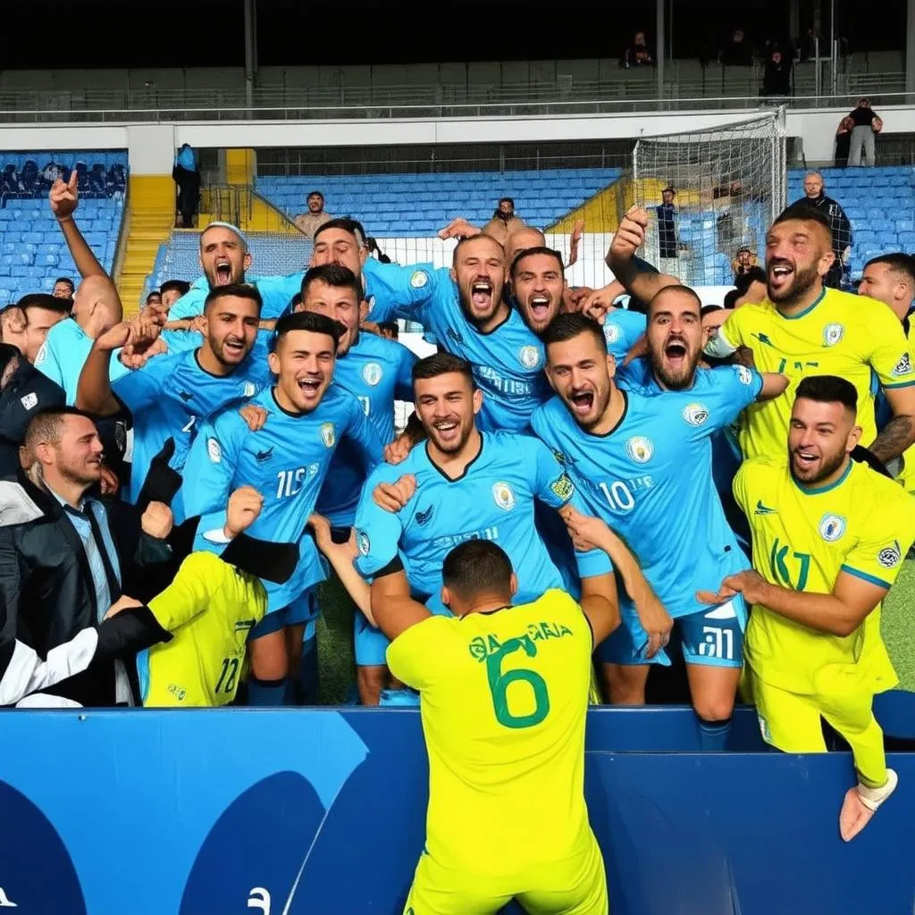 Astana FC Celebrating