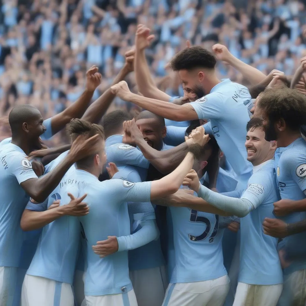 Bảng xếp hạng bóng đá Anh: Man City - Đội bóng dẫn đầu với lực lượng cầu thủ chất lượng