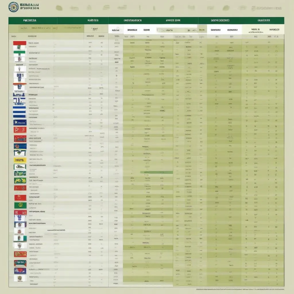 Bảng xếp hạng Serie B Brazil