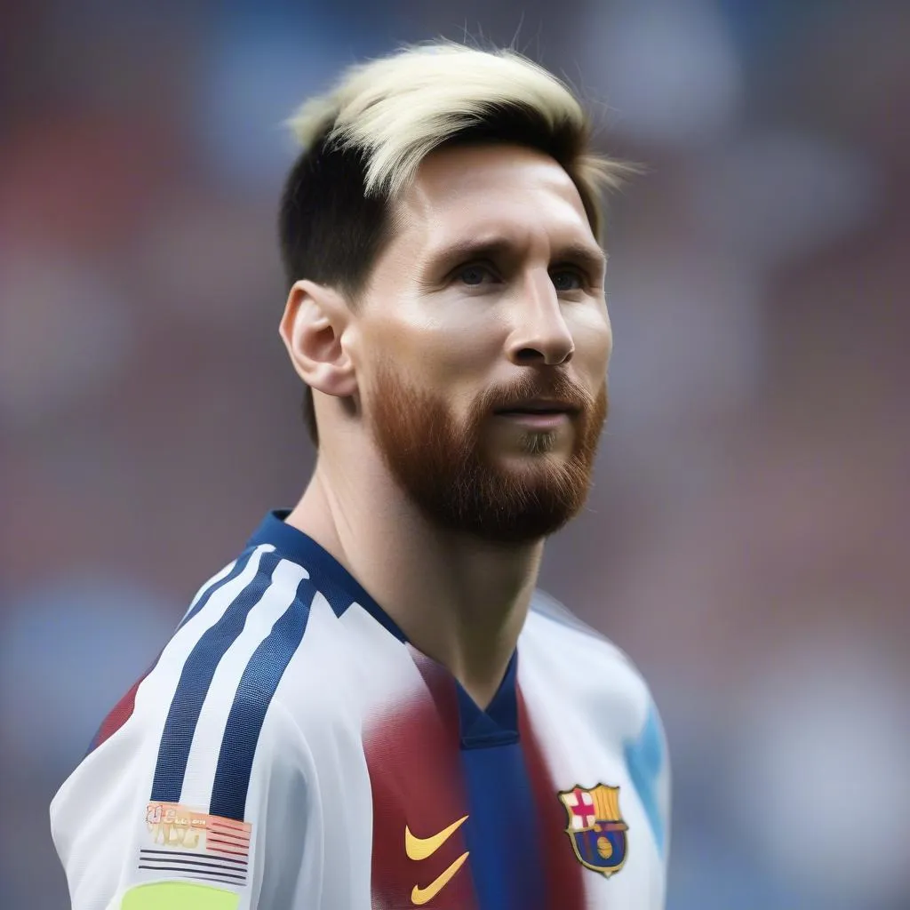 Bí ẩn về màu tóc của Messi