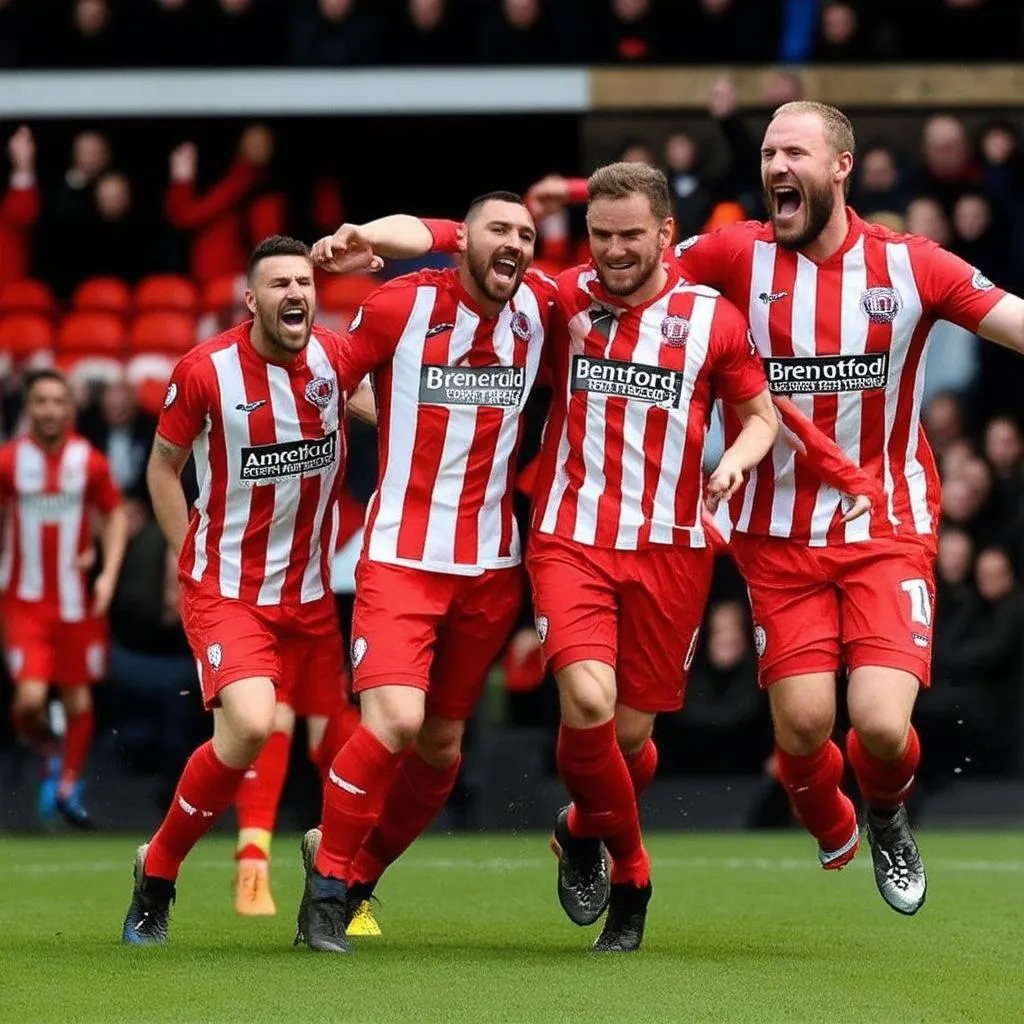 Niềm vui chiến thắng của Brentford