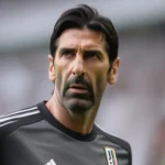 Buffon in his Juventus jersey