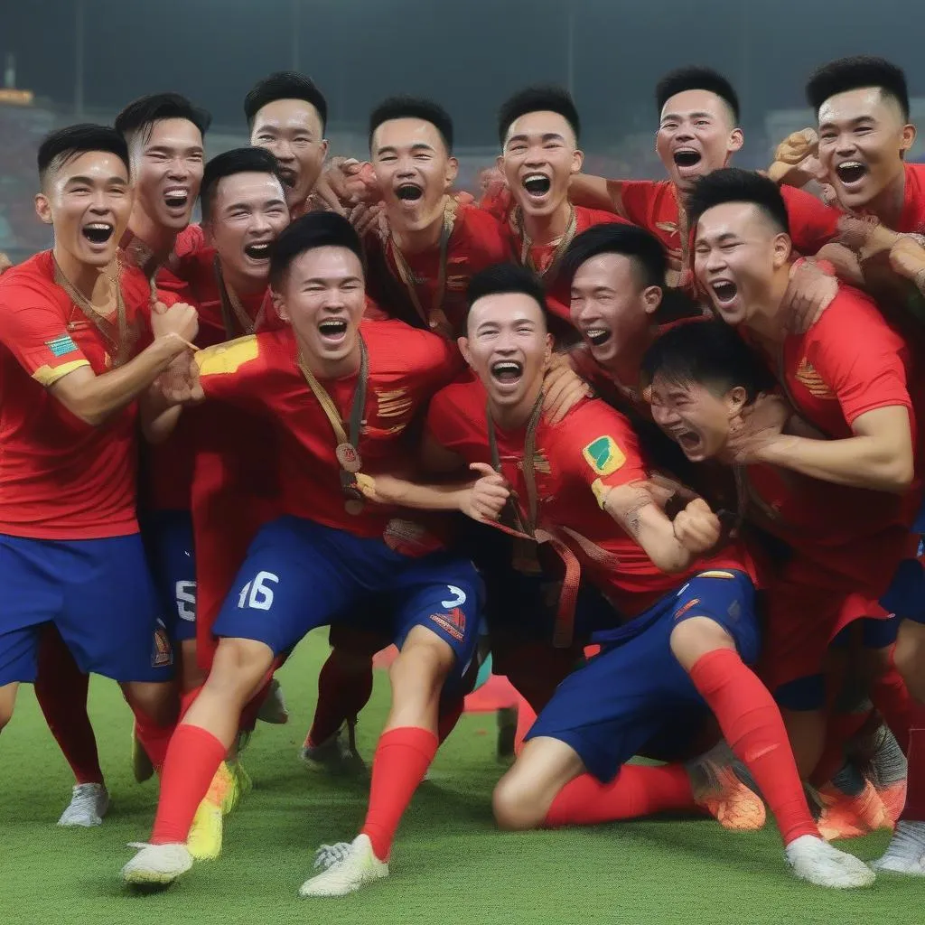 Bùi Tiến Dũng vô địch AFF Cup 2018