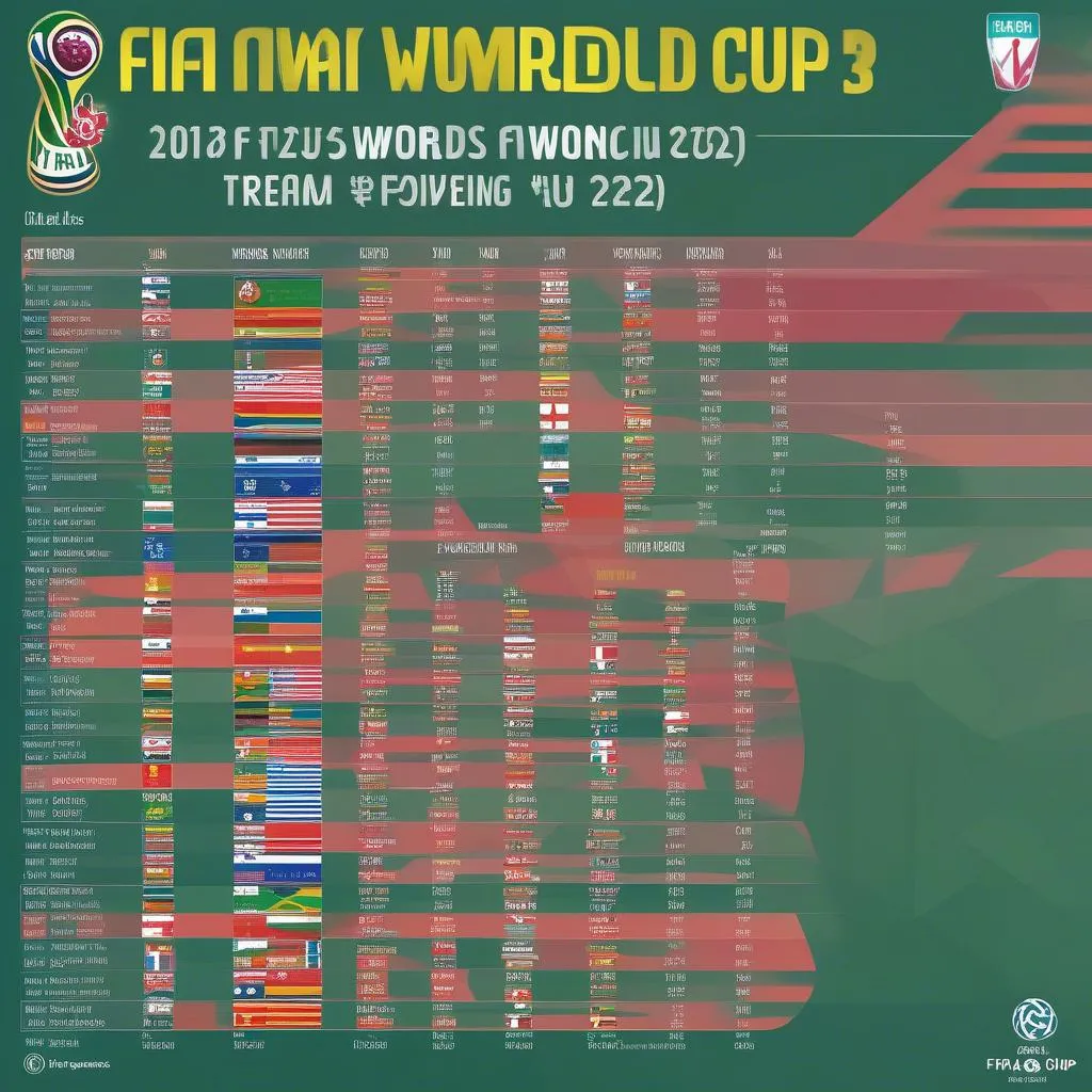 Bảng xếp hạng World Cup nữ 2023