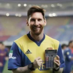 Messi cùng máy tính Casio