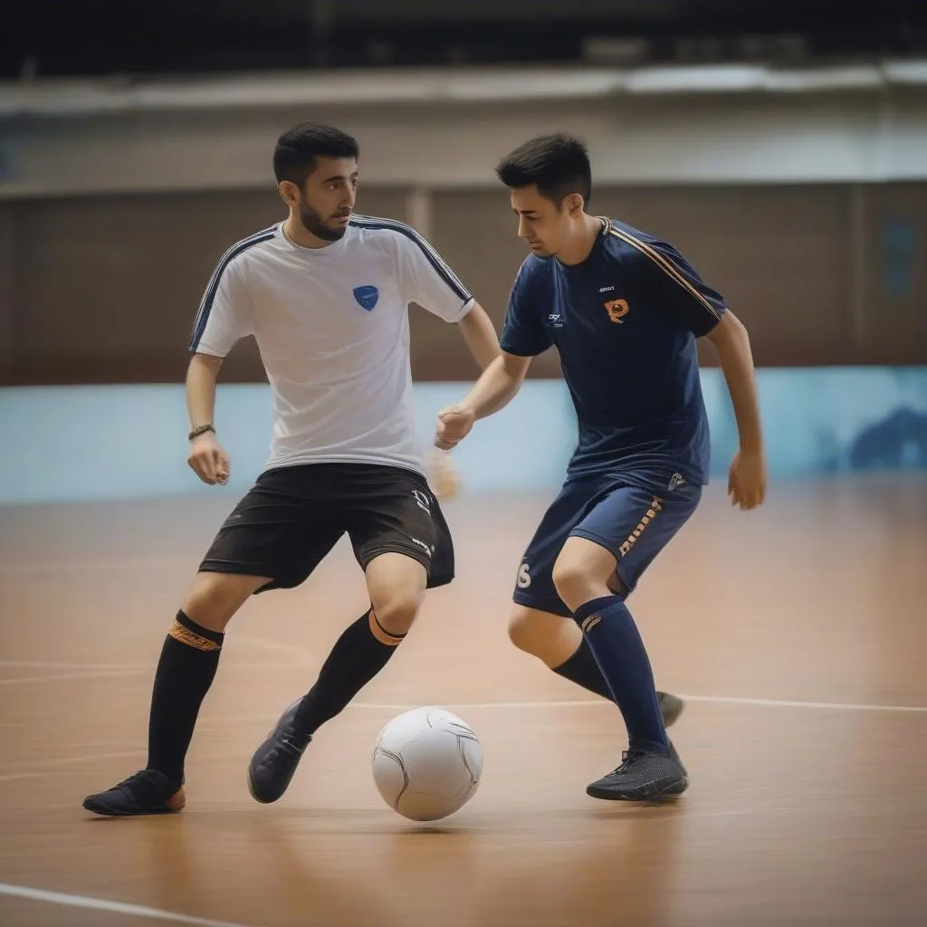 Cầu Thủ Futsal Chuyền Bóng