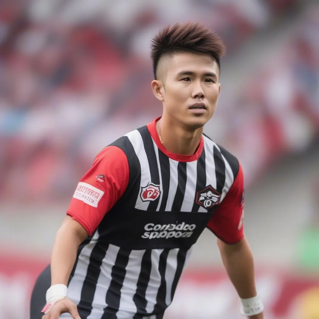 Chanathip Songkrasin, &quot;Tiểu Messi&quot;, playing for Consadole Sapporo in the J.League. 