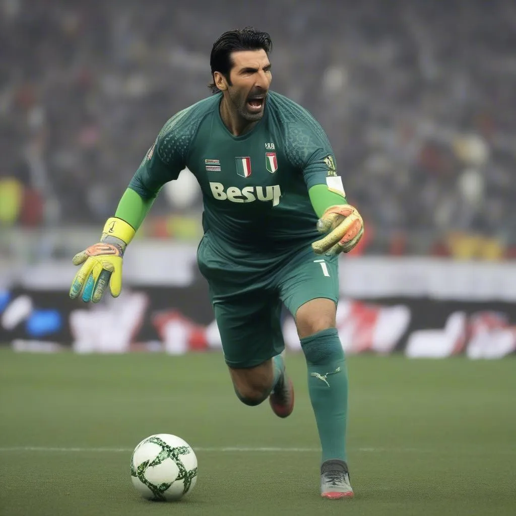 Chibi thủ môn Gianluigi Buffon - Huyền thoại của bóng đá Ý