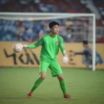 Cin Lai thi đấu cho U22 Indonesia