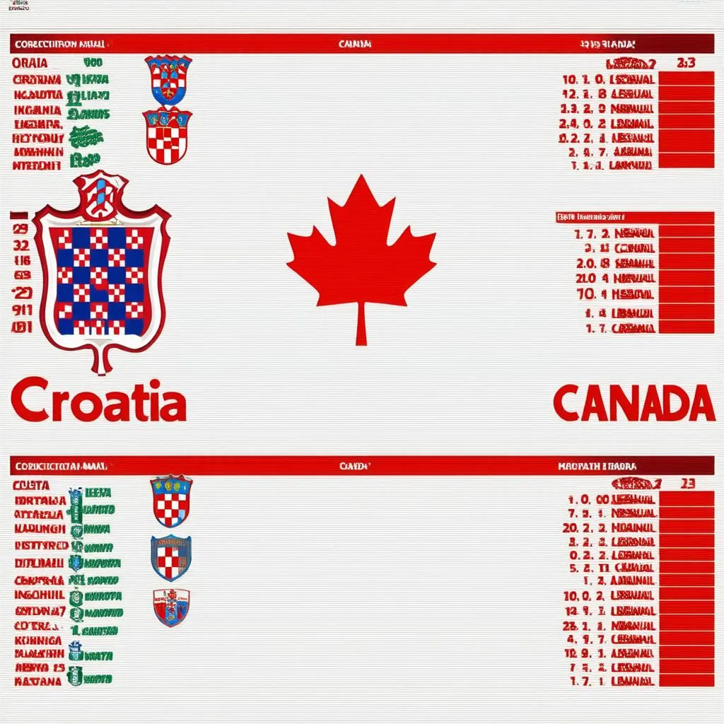 Dự đoán tỷ số Croatia vs Canada