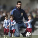 Davi Lucca và Thiago Messi, hai cậu con trai của Lionel Messi