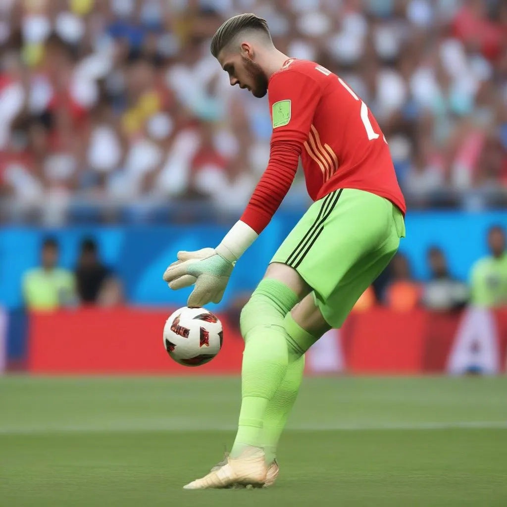 David De Gea mắc lỗi tại World Cup 2018