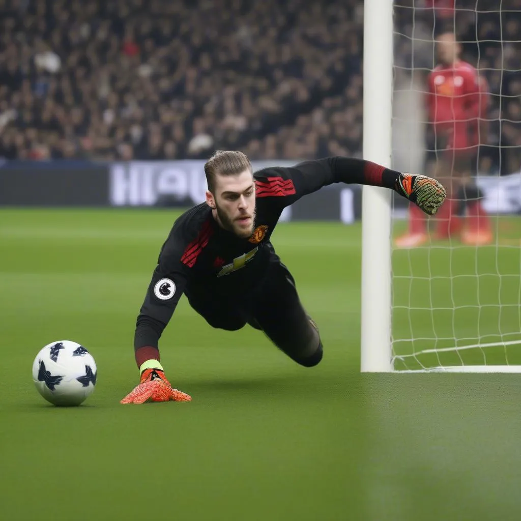 De Gea cứu thua ngoạn mục trong trận đấu với Tottenham