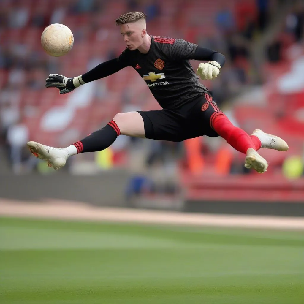 Thủ môn Dean Henderson cản phá