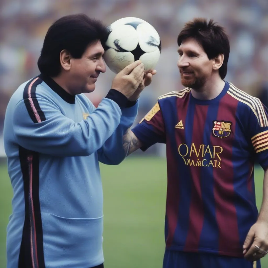 Diego Maradona và Lionel Messi: Những biểu tượng bất tử của bóng đá thế giới