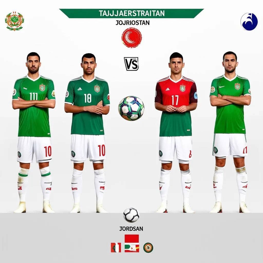 Tajikistan vs Jordan Lineup