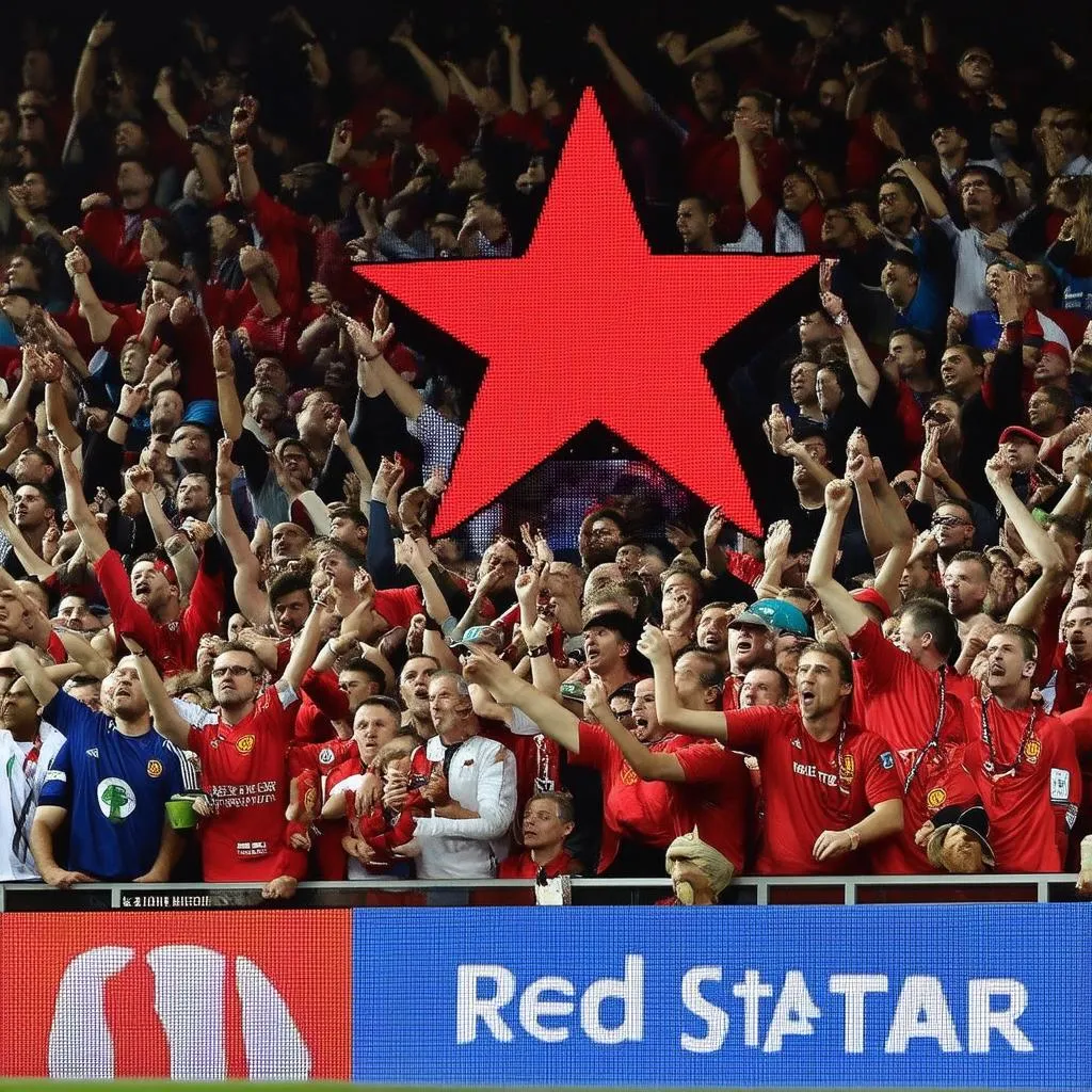 cổ động viên bóng đá-red star