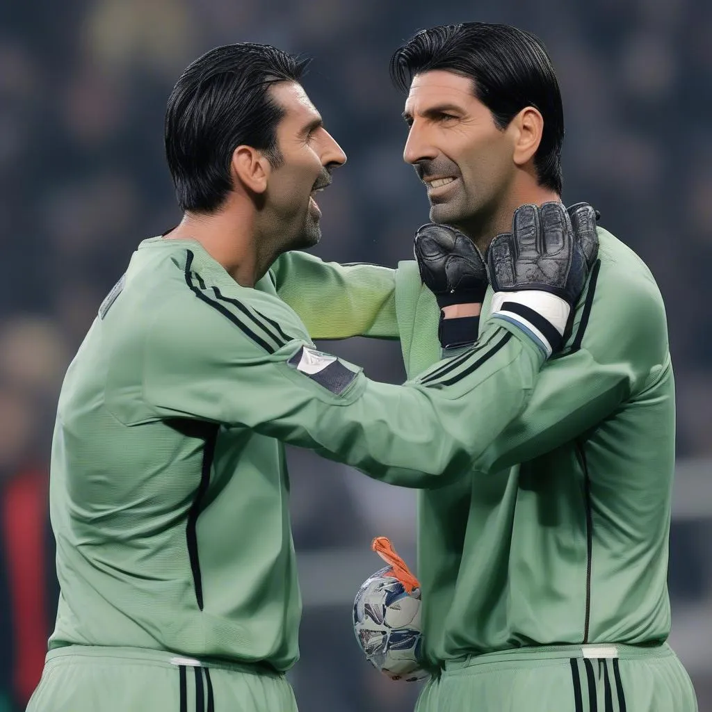 Gianluigi Buffon, thủ môn huyền thoại của Ý, được mệnh danh là &quot;Thánh Buffon&quot; 