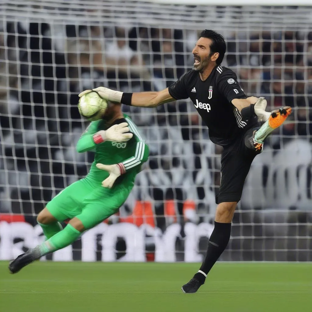 Gianluigi Buffon, thủ môn huyền thoại của Juventus, giữ vững phong độ ấn tượng trong năm 2017