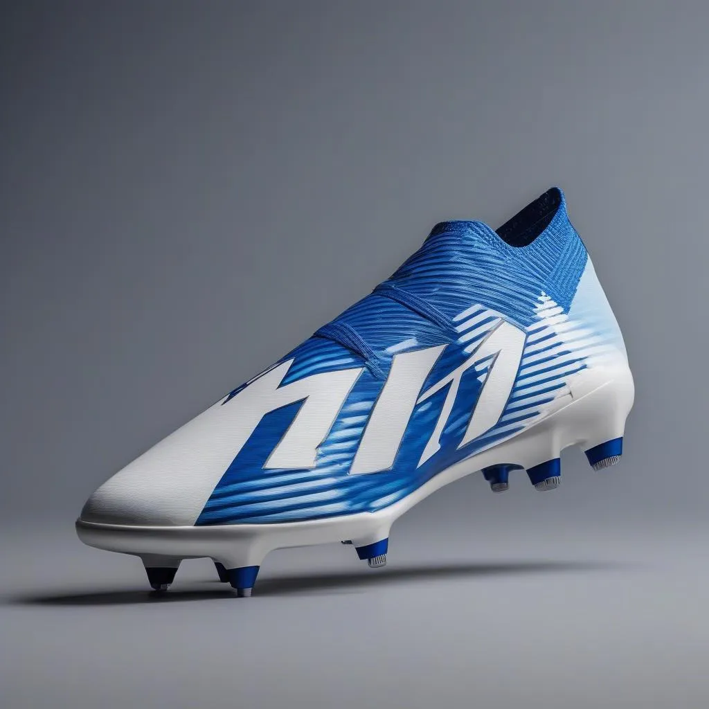 Giày đá bóng Messi màu trắng xanh Nemeziz 19.1