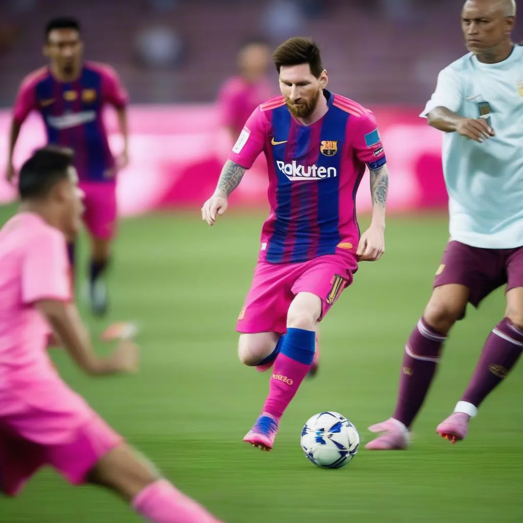 Giày Hồng Messi Sân Cỏ