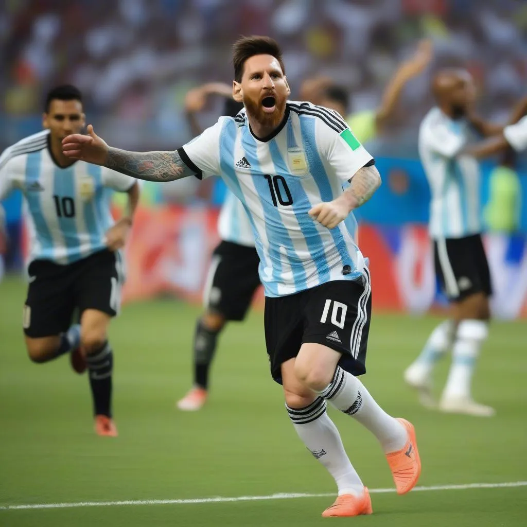 Hình Ảnh Messi Cùng Đội Tuyển Argentina Ở World Cup