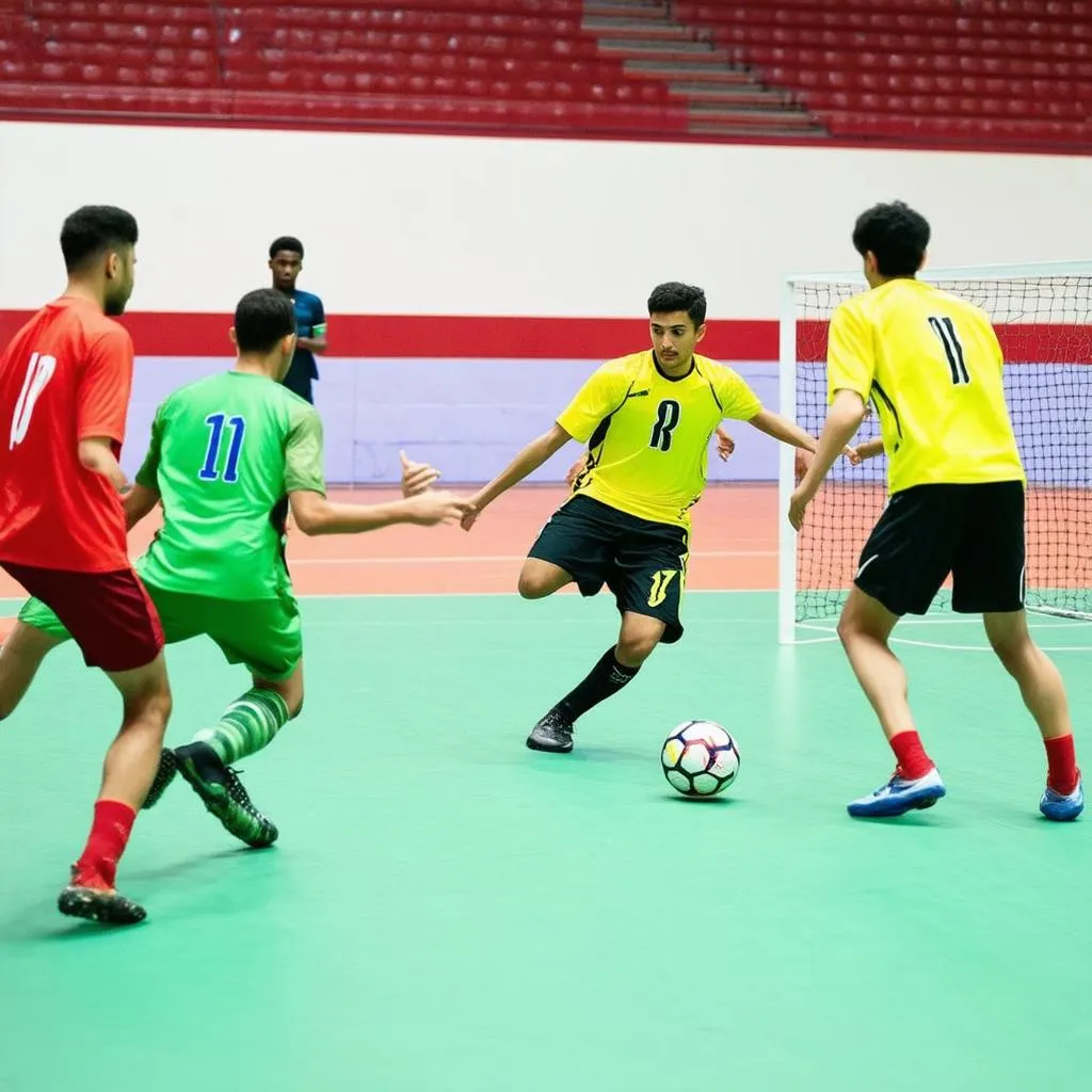 Hình ảnh trận đấu futsal