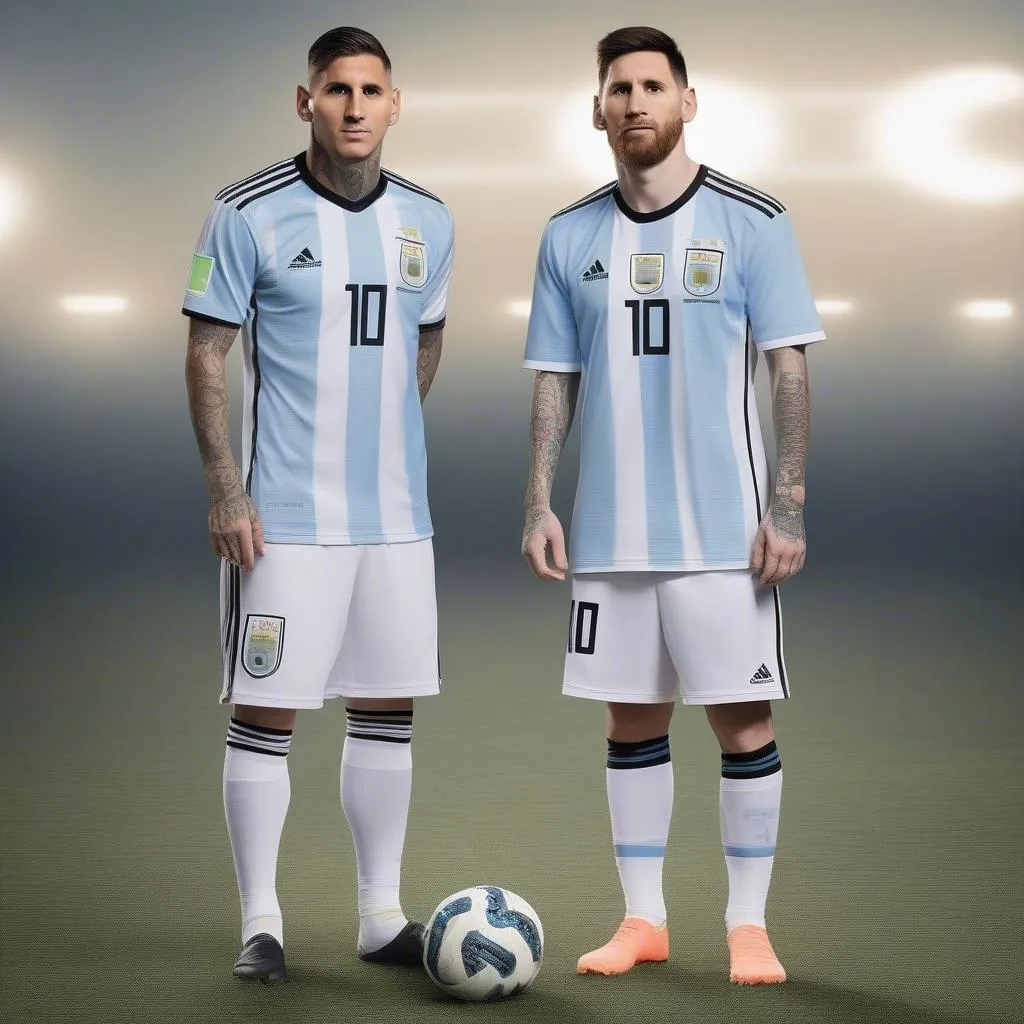 Mauro Icardi và Lionel Messi cùng khoác áo đội tuyển Argentina