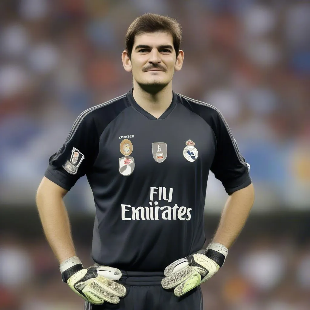 Iker Casillas: Huyền thoại của Real Madrid và đội tuyển Tây Ban Nha, là một trong những thủ môn xuất sắc nhất trong FO3.