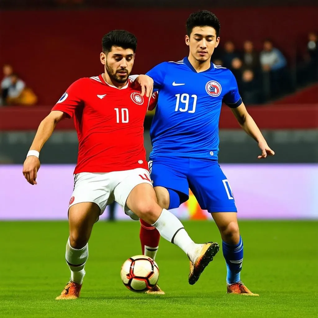 Ảnh minh họa trận đấu Iran vs Hàn Quốc