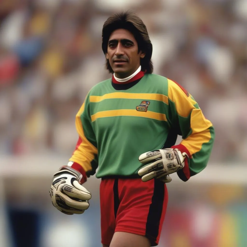 Jorge Campos trong trang phục bắt mắt