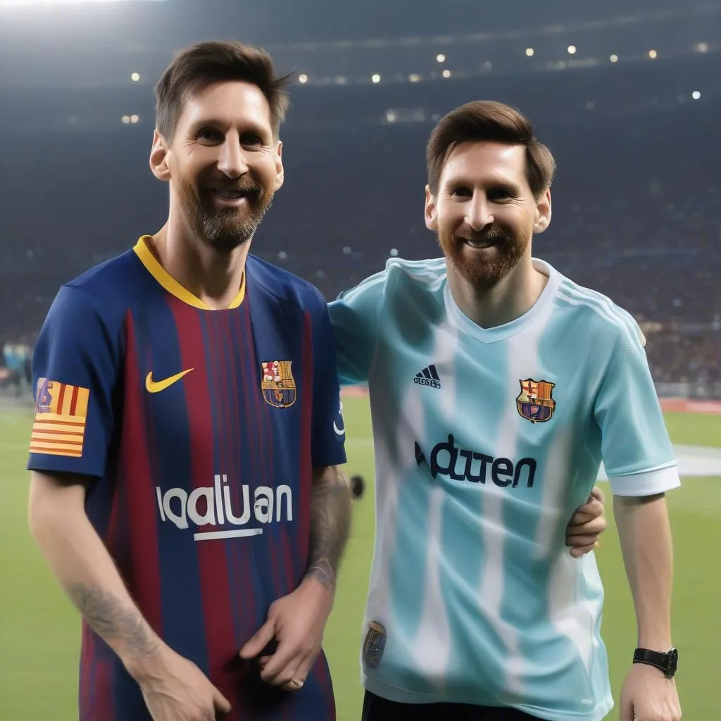 Jorge Messi và Lionel Messi