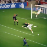 Oliver Kahn mắc sai lầm chết người trong trận chung kết Champions League 2001