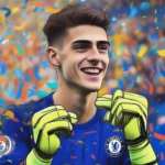 Kepa Arrizabalaga trong màu áo Chelsea