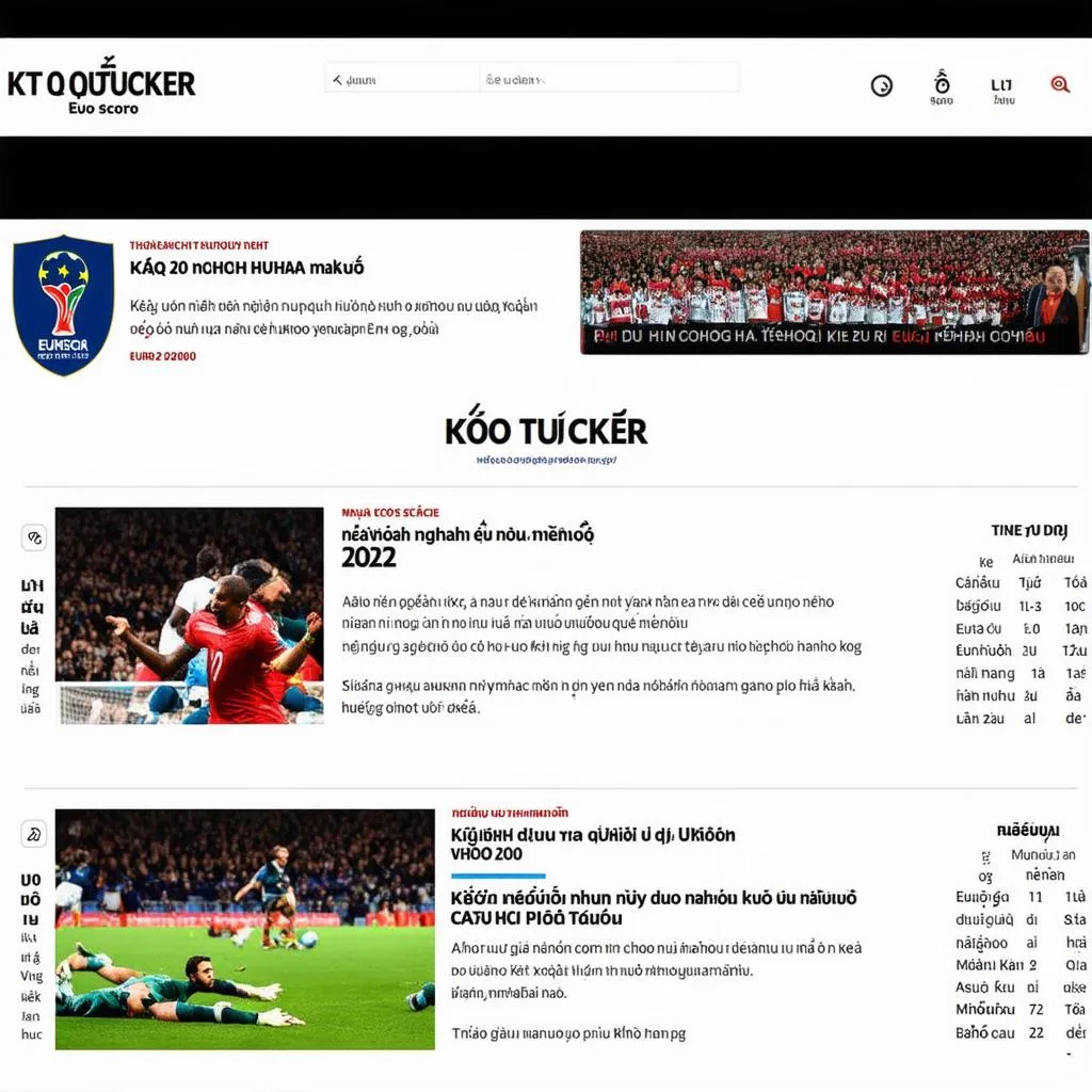 Kết quả Euro 2024 - Website &quot;KẾT QUẢ TUCKER&quot;