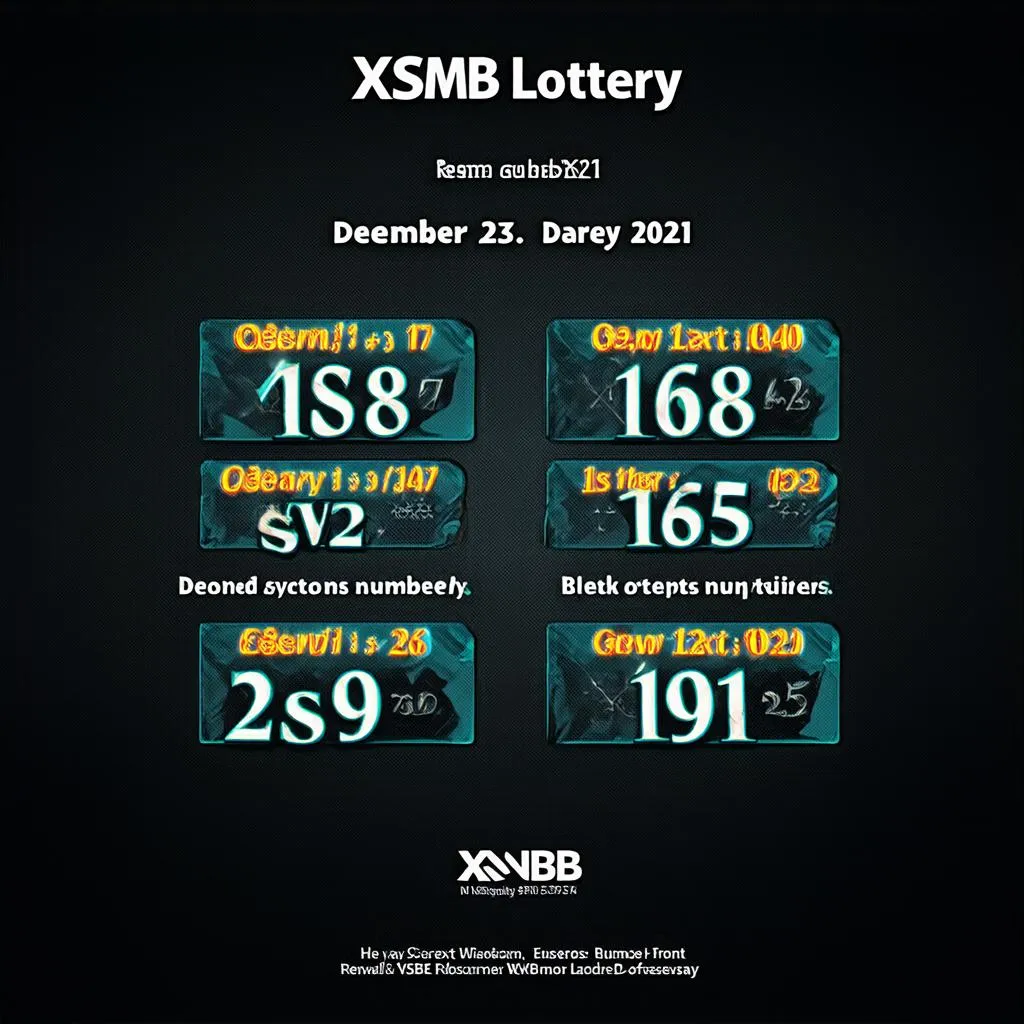 Kết quả XSMB ngày 23/12/2021