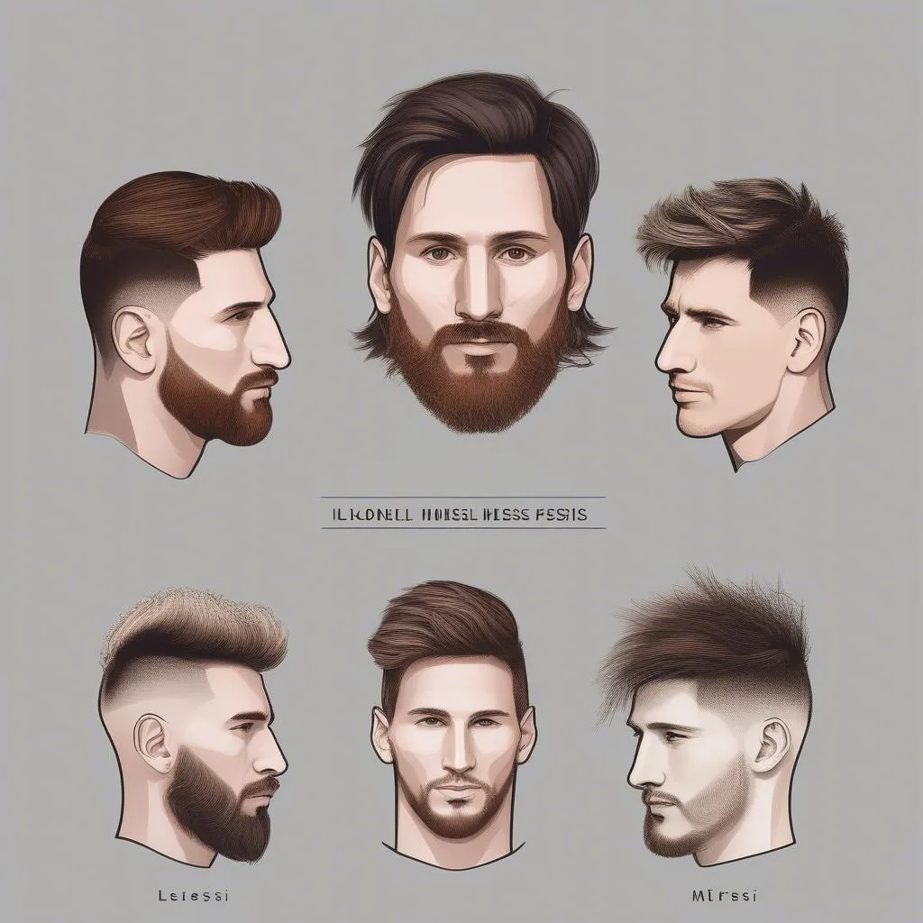 Kiểu tóc Messi cho nam